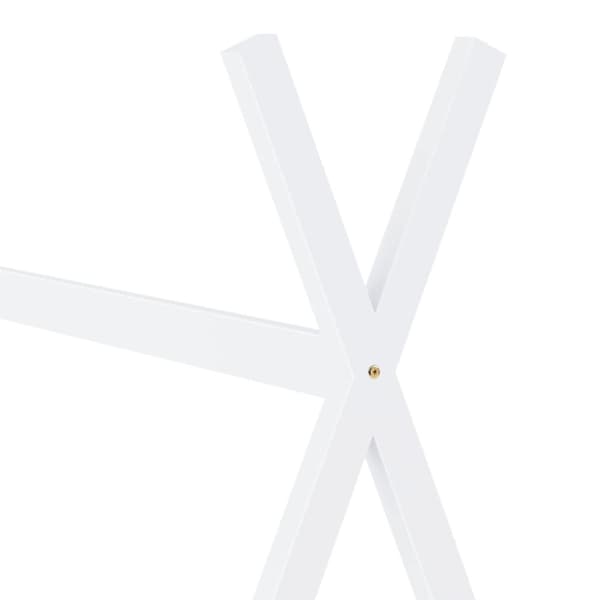 vidaXL sengestel til børneseng 70 x 140 cm massivt fyrretræ hvid change1