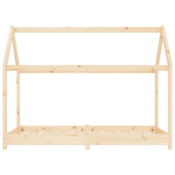 vidaXL Barnsäng massiv furu 80x160 cm