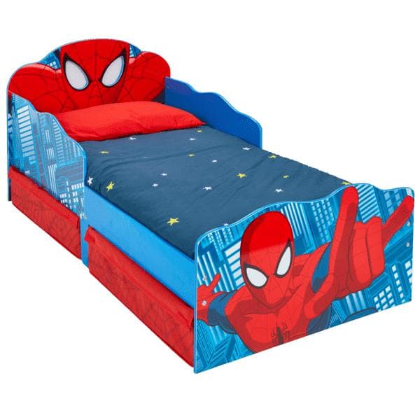 Spiderman Barneseng med oppbevaring