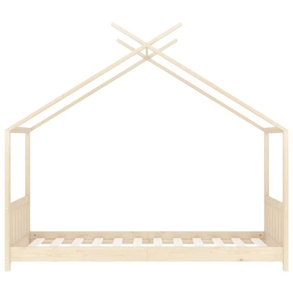vidaXL Barnsäng massiv furu 80x160 cm