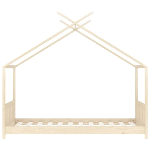 vidaXL Sengeramme barn heltre furu 70x140 cm