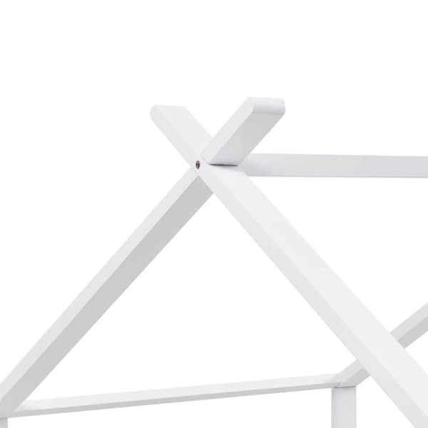 vidaXL Barnsäng vit massiv furu 90x200 cm