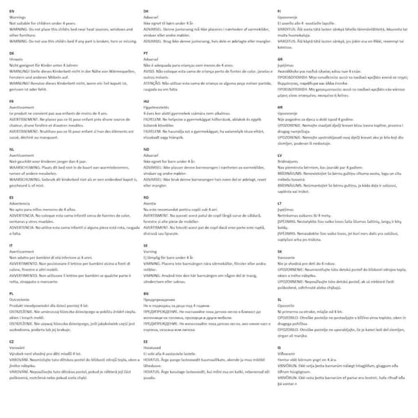 vidaXL sengestel til børneseng 90 x 200 cm massivt fyrretræ grå