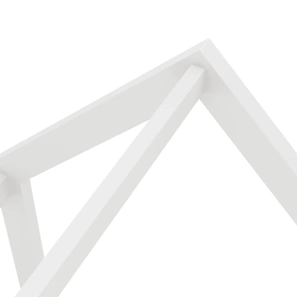 vidaXL Ramme for barneseng med skuff hvit heltre furu 70x140 cm
