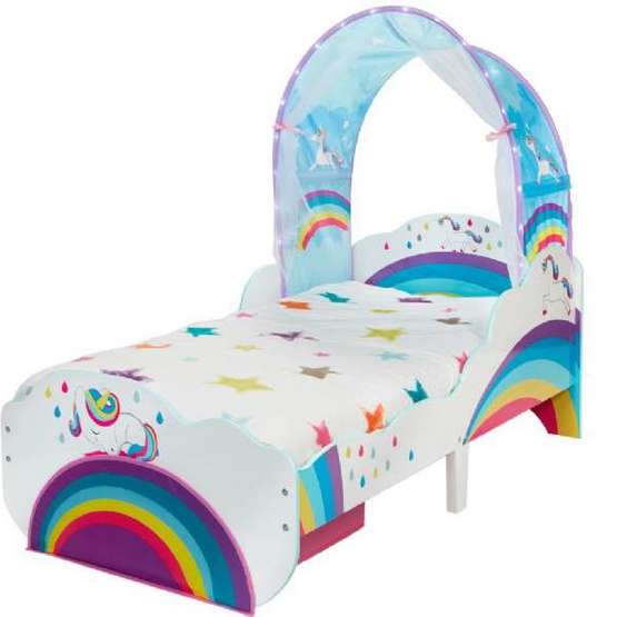 Eurotoys - Unicorn Och Regnbåge Juniorsäng