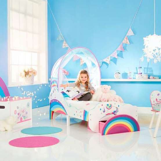 Eurotoys - Unicorn Och Regnbåge Juniorsäng