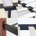 Miniatyrbild 4 av 7: Enkelsäng - Metallram - Svart - Ram 916 - 140x200 Cm