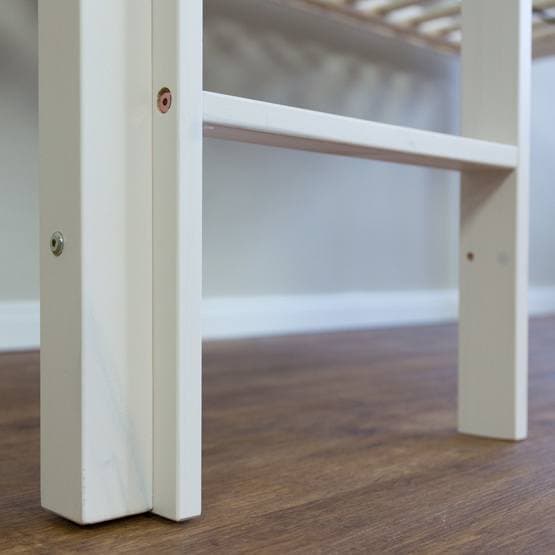Loftseng med gardin - sort pirat