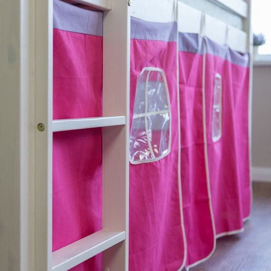 Loftseng med gardin - Cerise