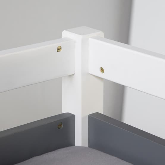 Loftsäng - Vit - Inklusive hylla och skrivbord