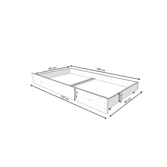 Barnsäng - Luk Med Madrass - Formula - 140 x 70 Cm