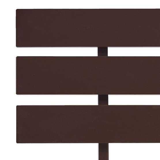 Sängram Mörkbrun Massiv Furu Med Huvudgavel 100X200 Cm