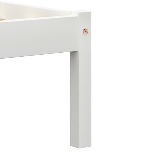 Sängram Vit Massiv Furu 200X100 Cm