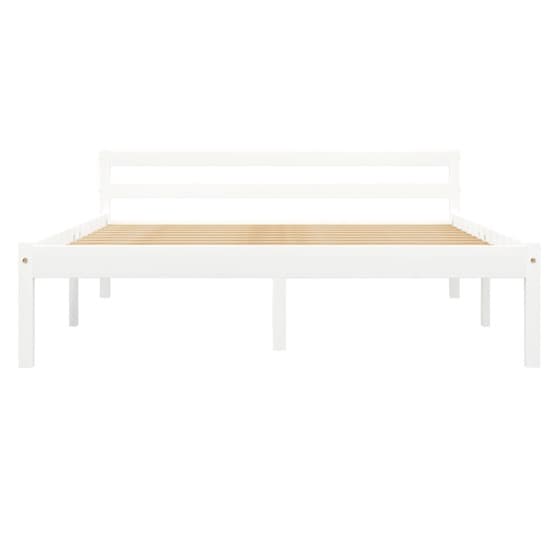 Sängram Vit Massiv Furu 200X120 Cm