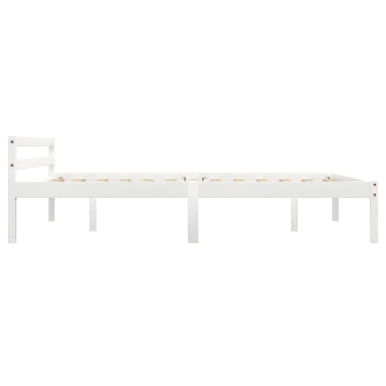 Sängram Vit Massiv Furu 200X120 Cm