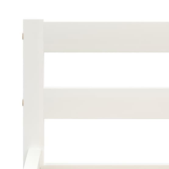 Sängram Vit Massiv Furu 200X120 Cm