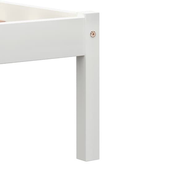 Sängram Vit Massiv Furu 200X120 Cm