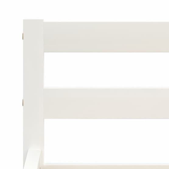 Sängram Vit Massiv Furu 200X140 Cm