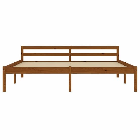Sängram Honungsbrun Massiv Furu 200X160 Cm