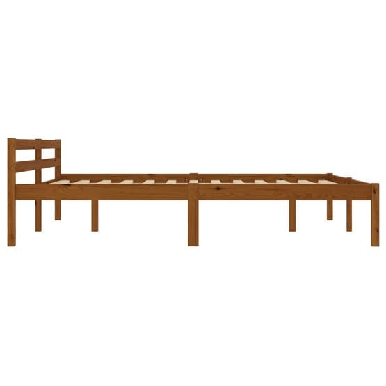 Sängram Honungsbrun Massiv Furu 200X160 Cm