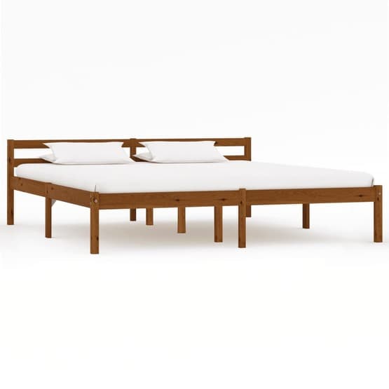 Sängram Honungsbrun Massiv Furu 200X160 Cm