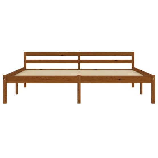 Sängram Honungsbrun Massiv Furu 200X180 Cm