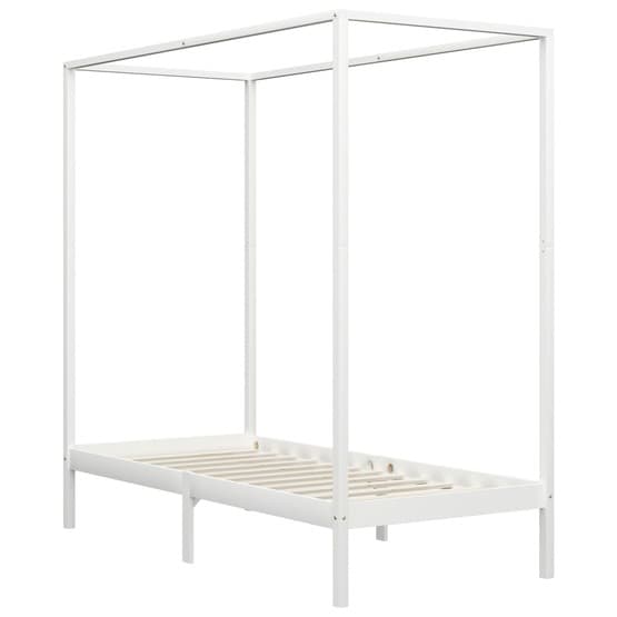 Sängram Himmelsäng Vit Massiv Furu 100X200 Cm