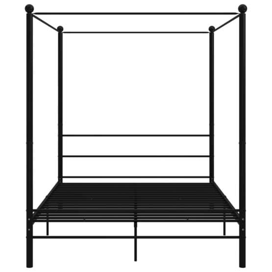 Himmelsäng Svart Metall 160X200 Cm