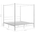 Miniatyrbild 5 av 5: Himmelsäng Vit Metall 180X200 Cm