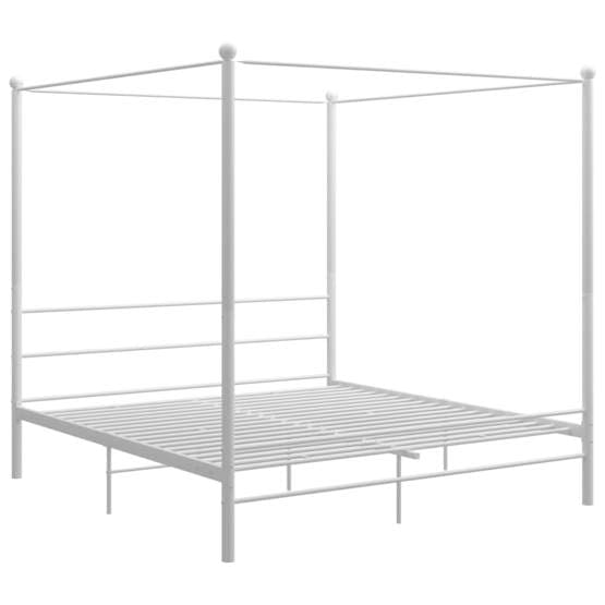 Himmelsäng Vit Metall 180X200 Cm