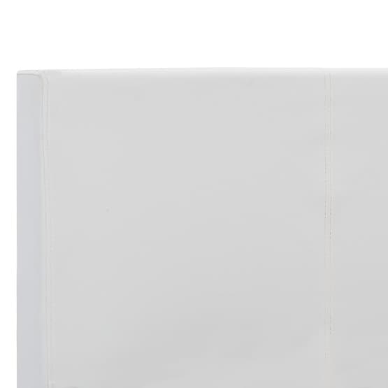 Sängram Vit Konstläder Huvudända 180X200 Cm