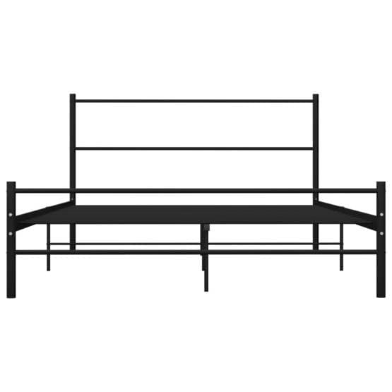 Sängram Svart Metall Huvudända 120X200 Cm