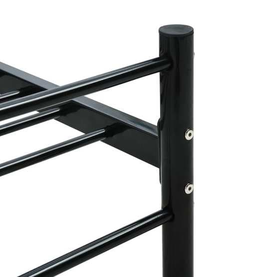 Sängram Metall Svart Svart Metall 90X200 Cm