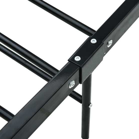 Sängram Metall Svart Svart Metall 90X200 Cm