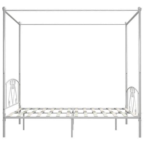 Himmelsäng Vit Metall Med Hjärta 180X200 Cm