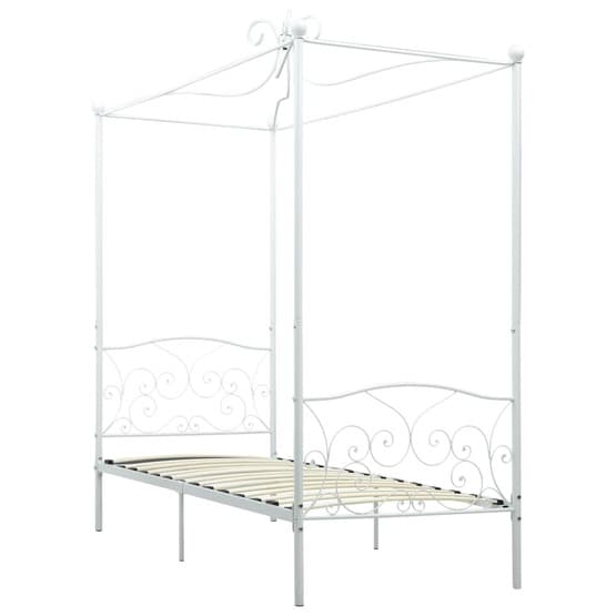 Himmelsäng Vit Metall 90X200 Cm