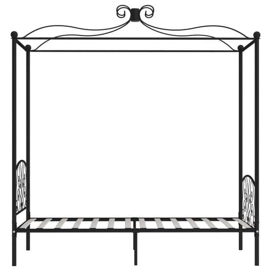 Himmelsäng Svart Metall 90X200 Cm