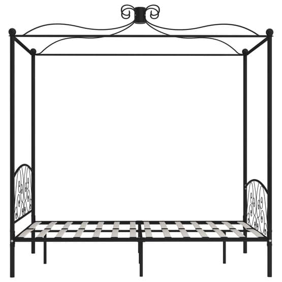 Himmelsäng Svart Metall 120X200 Cm