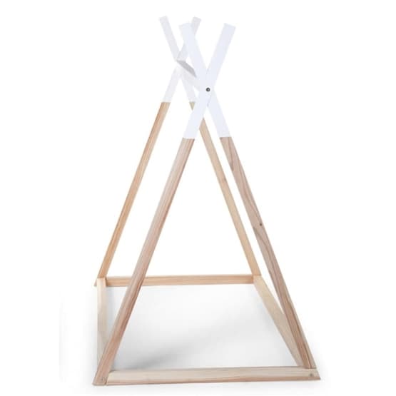 Childhome Sängram Tältinspirerad 70X140 Cm Naturträ Och Vit