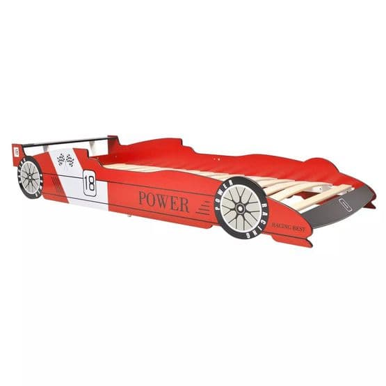 Barnsäng Racerbil Power 90X200 Cm Röd