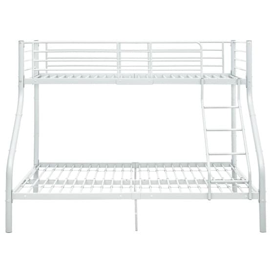 Våningssäng Vit Metall 140X200/90X200 Cm