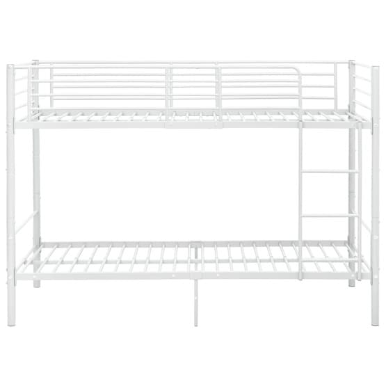Våningssäng Vit Metall 90X200 Cm