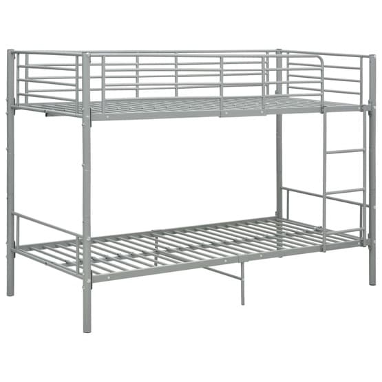 Våningssäng Grå Metall 90X200 Cm