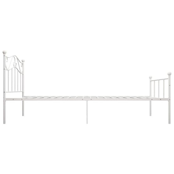 Sängram Metall Vit 90X200 Cm
