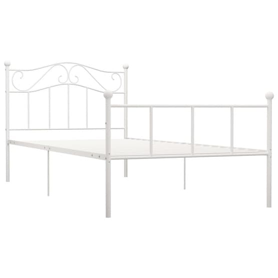Sängram Metall Vit 90X200 Cm