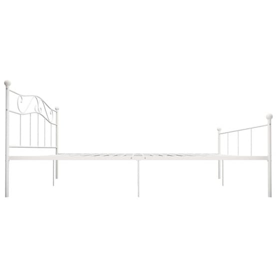 Sängram Metall Vit 180X200 Cm