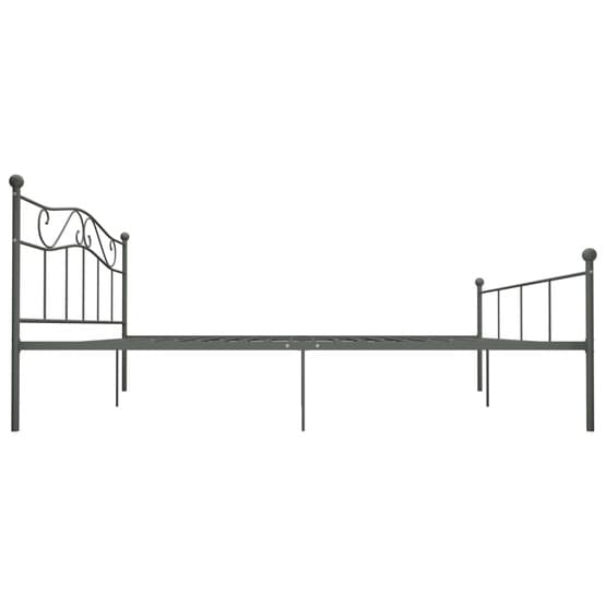 Sängram Metall Grå 180X200 Cm