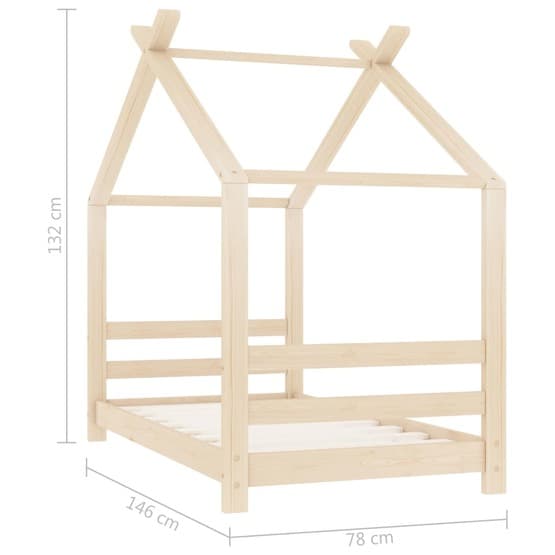 Barnsäng Massiv Furu 70X140 Cm