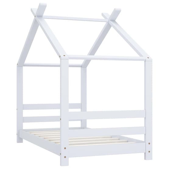 Barnsäng Vit Massiv Furu 70X140 Cm