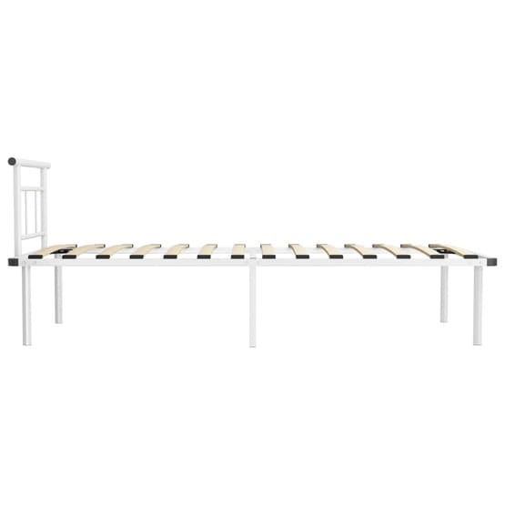 Sängram Vit Metall - Huvudända 100X200 Cm
